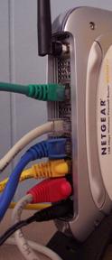 Internet router and cables