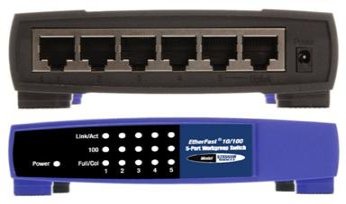 Linksys EZXS55W 5-port Ethernet Switch