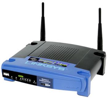 Linksys WRT54GS combination router, switch, WAP
