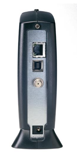 Back of Motorola Surfboard SB5100 cable modem