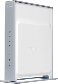 Front of Netgear DG834N home network router