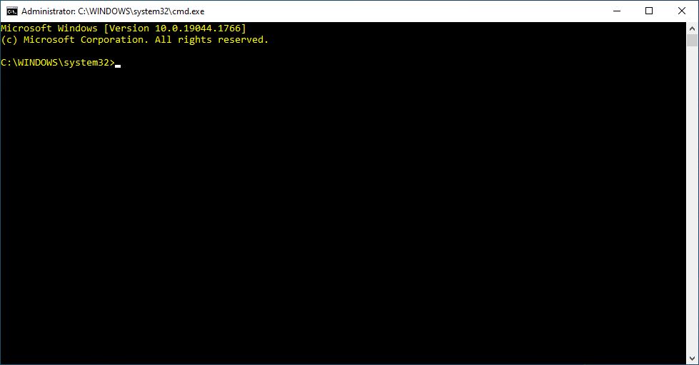 ipconfig in a Command Prompt window